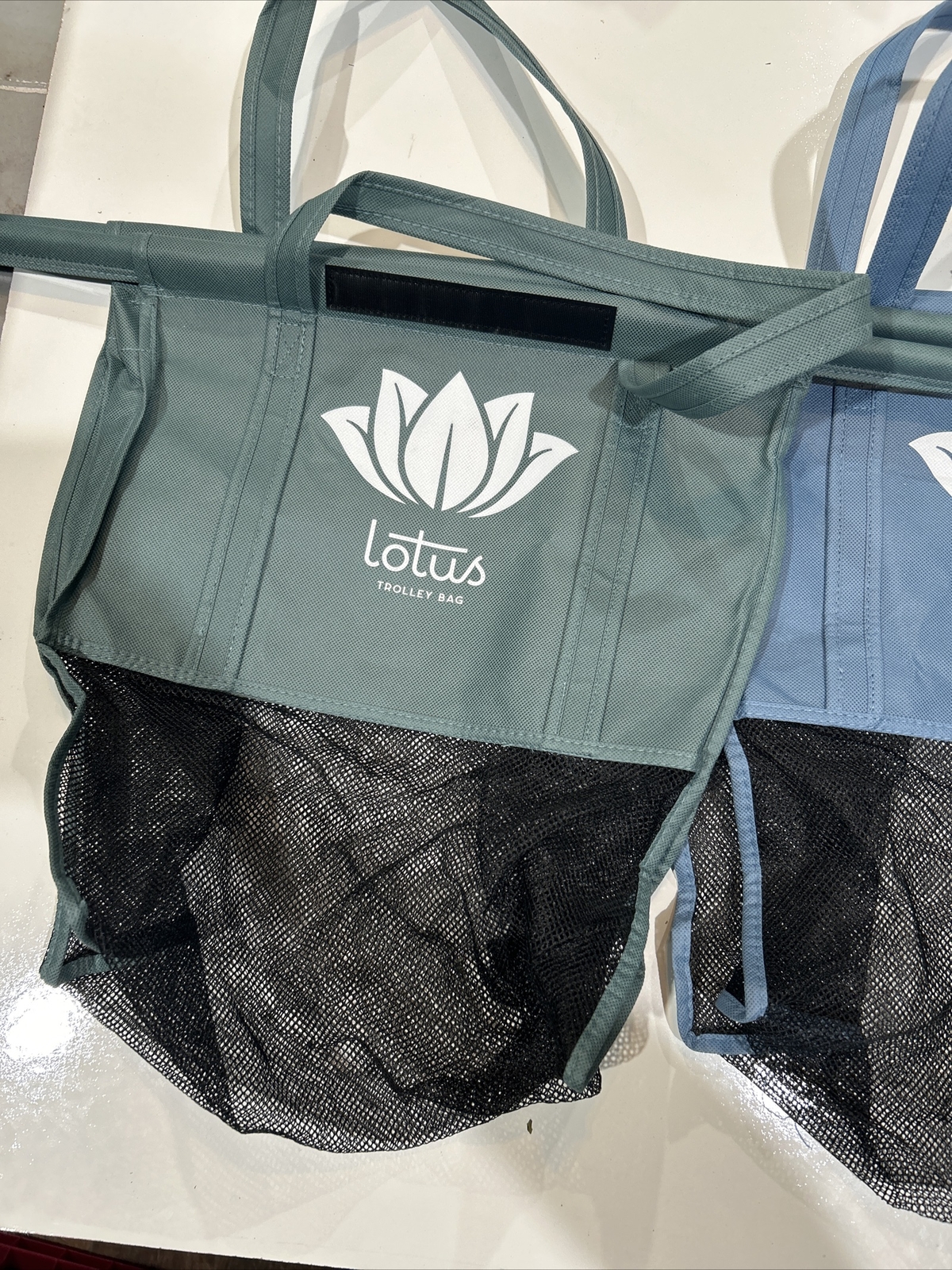 Lotus Trolley Bags for Grocery Carts Reusable Organization Lot of 3