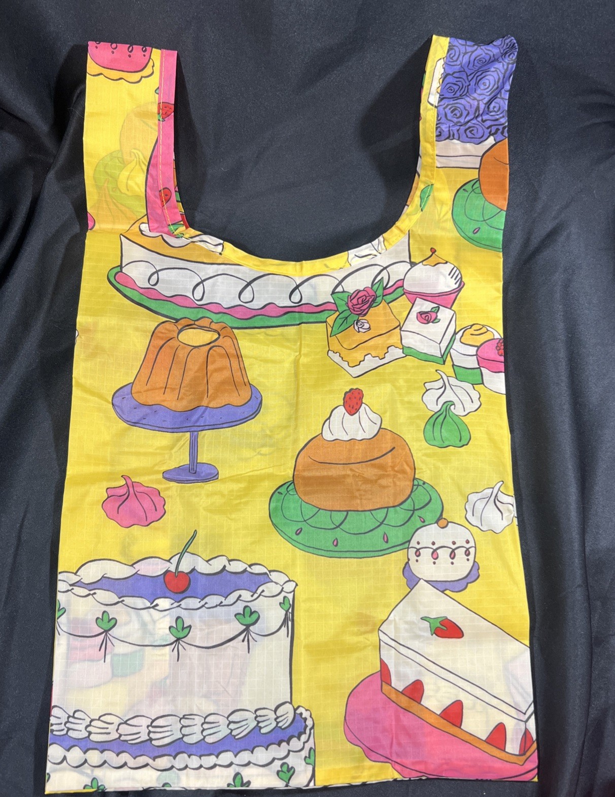NEW BAGGU Standard Reusable Foldable Shopping Bag – Patisserie Cake Pastries