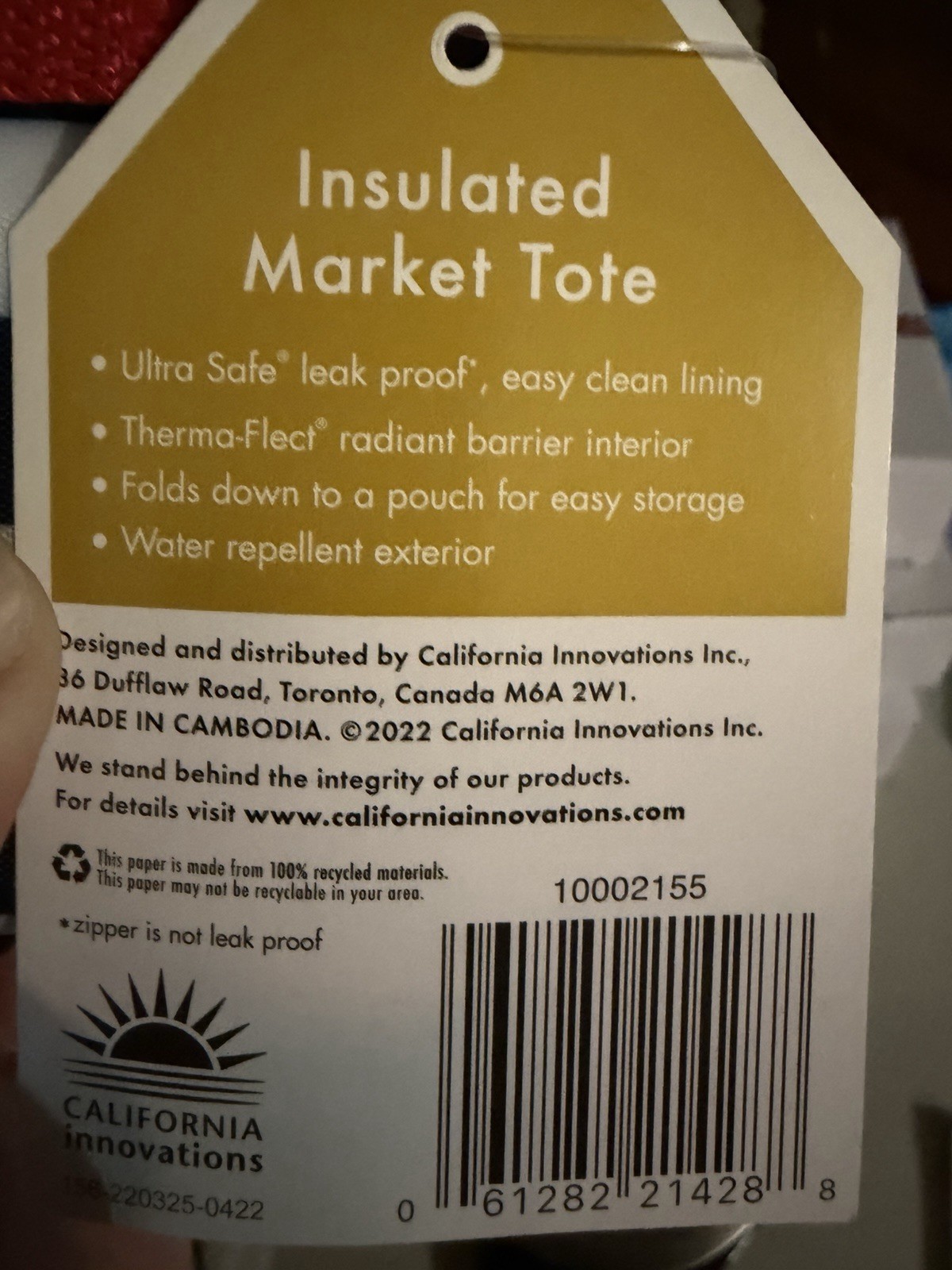 California Innovations Insulated Market Tote – Set Of 2