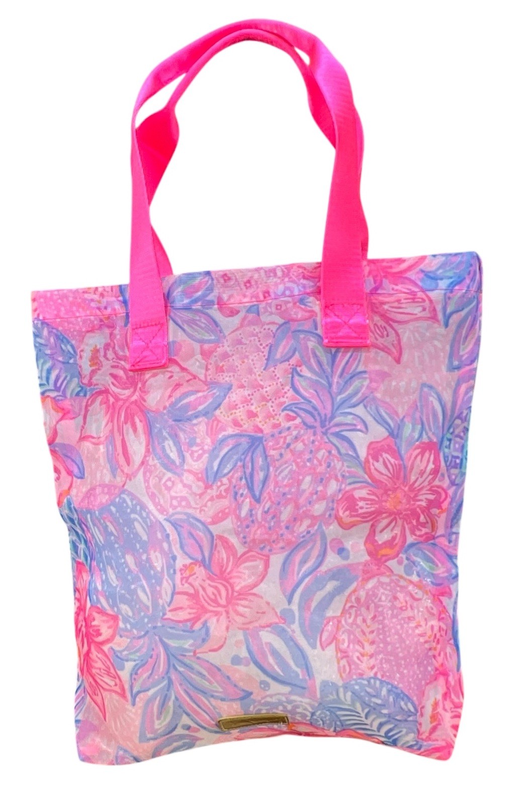 Lilly Pulitzer Snappy Turtle MESH SHOPPER TOTE BAG Reusable Grocery Shopping Bag