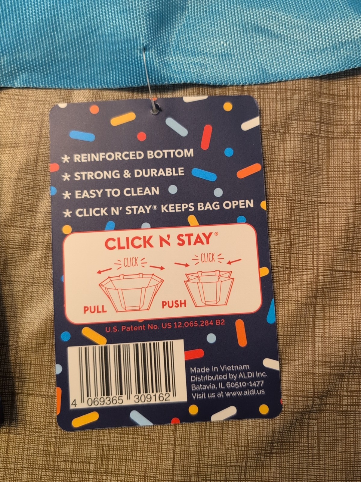 New ALDI Limited Edition 50TH Birthday Click N’ Stay Tote Bag Reusable 2026