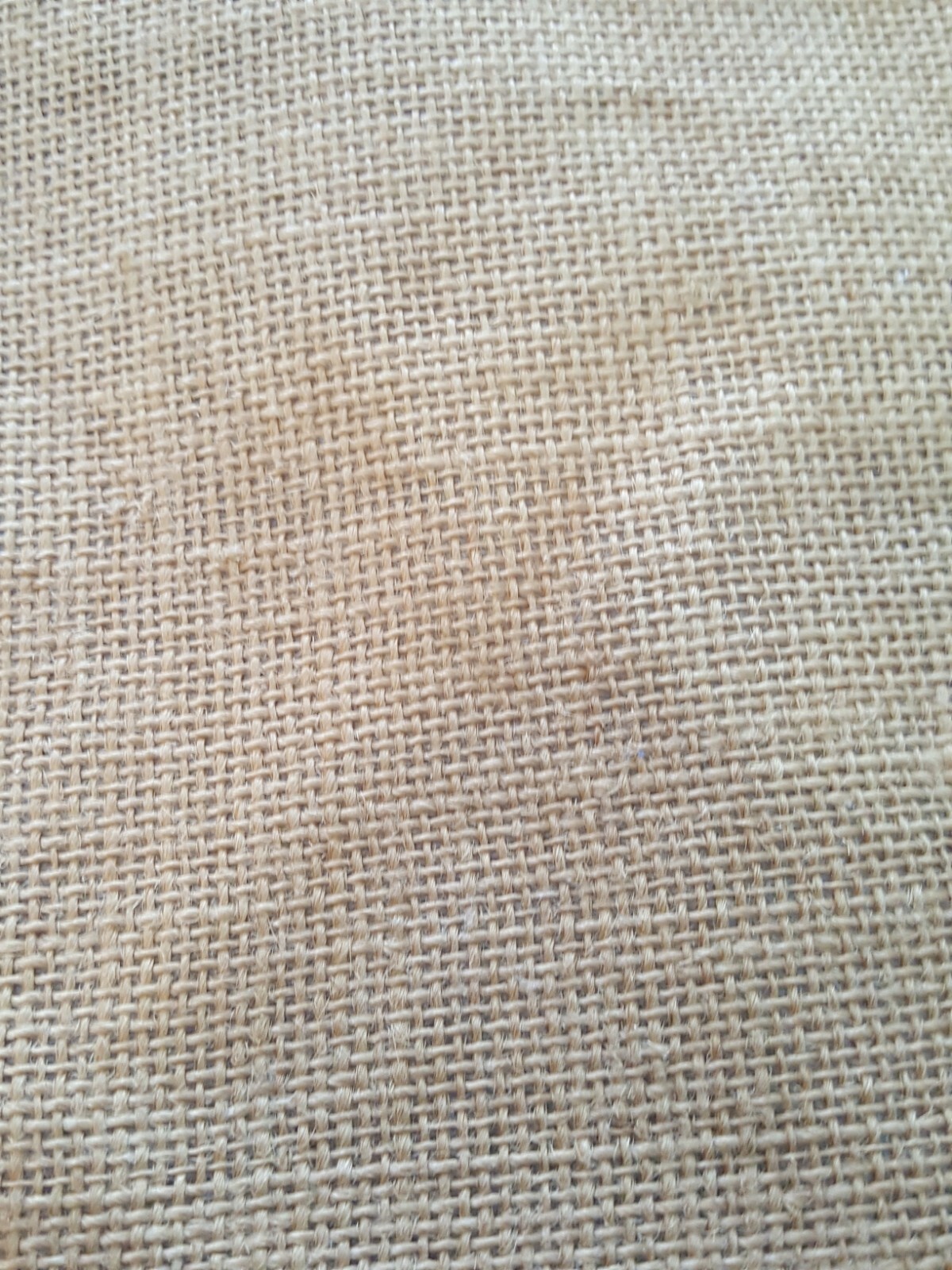 VTG Burlap Jute Satchel-Bag-Tote with Bamboo Handles