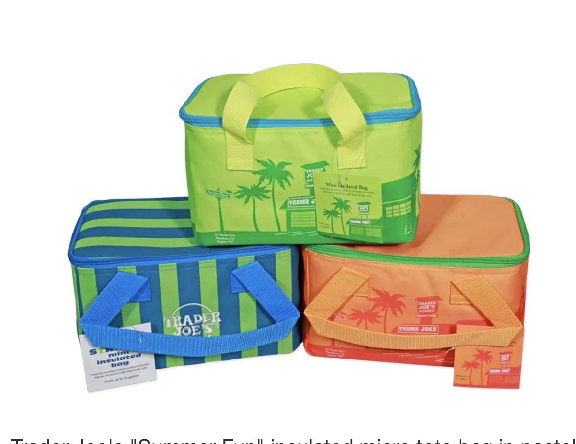 Trader Joe’s New 2026 Summer Colors Mini Insulated Lunch Bag Set of 6 NWT
