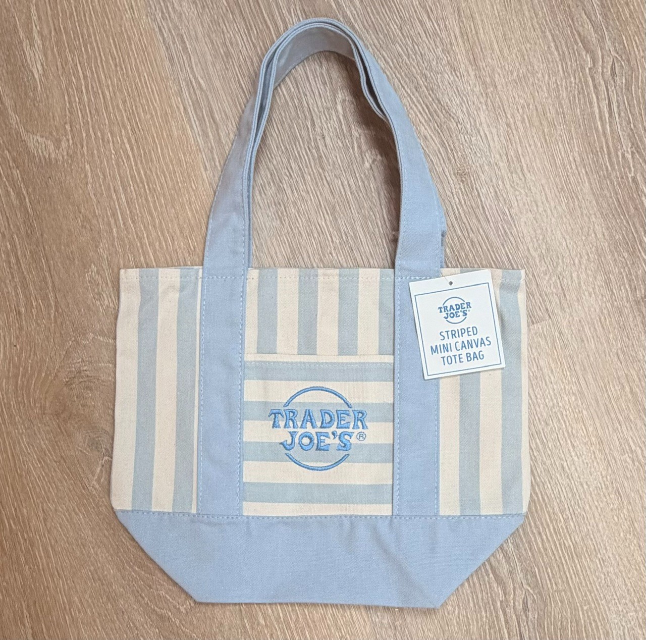 Trader Joe’s Stripe Mini Canvas Tote Limited Edition Set of 4 NWT All Colors