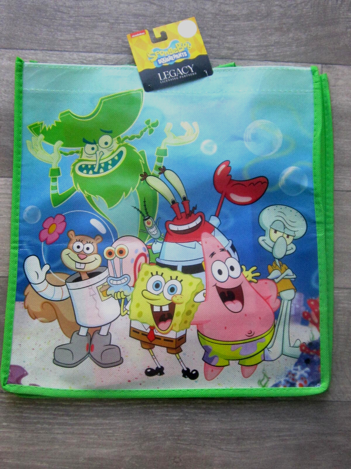Nickeloden SpongeBob SquarePants 13″x 13″ x 6″ Shopping Bag/Tote With Handle New