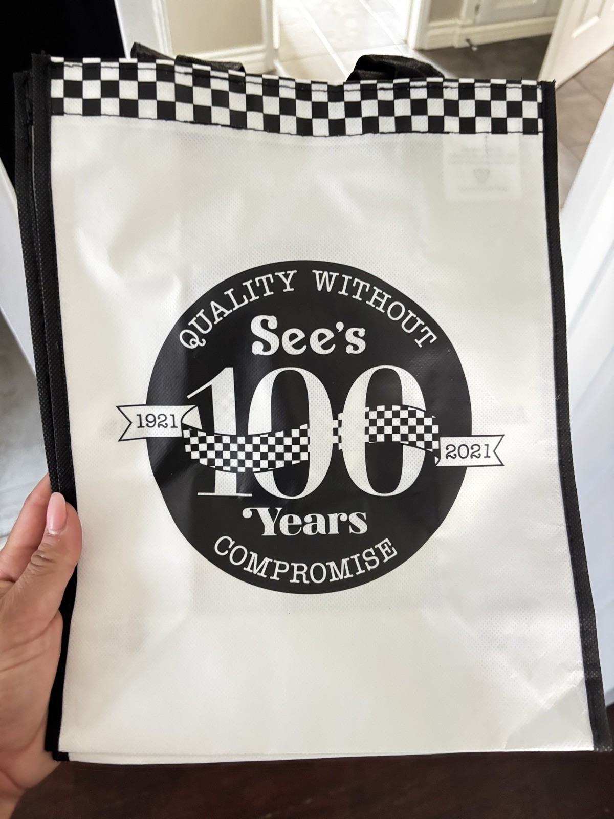 See’s Candies 2021 Centennial mini tote bag