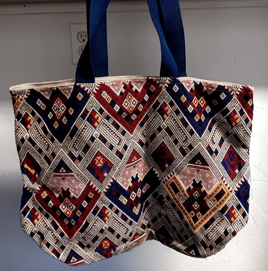 Artsy India Reusable Shopping Bag Durable Canvas Tote All Natural 23 x 18