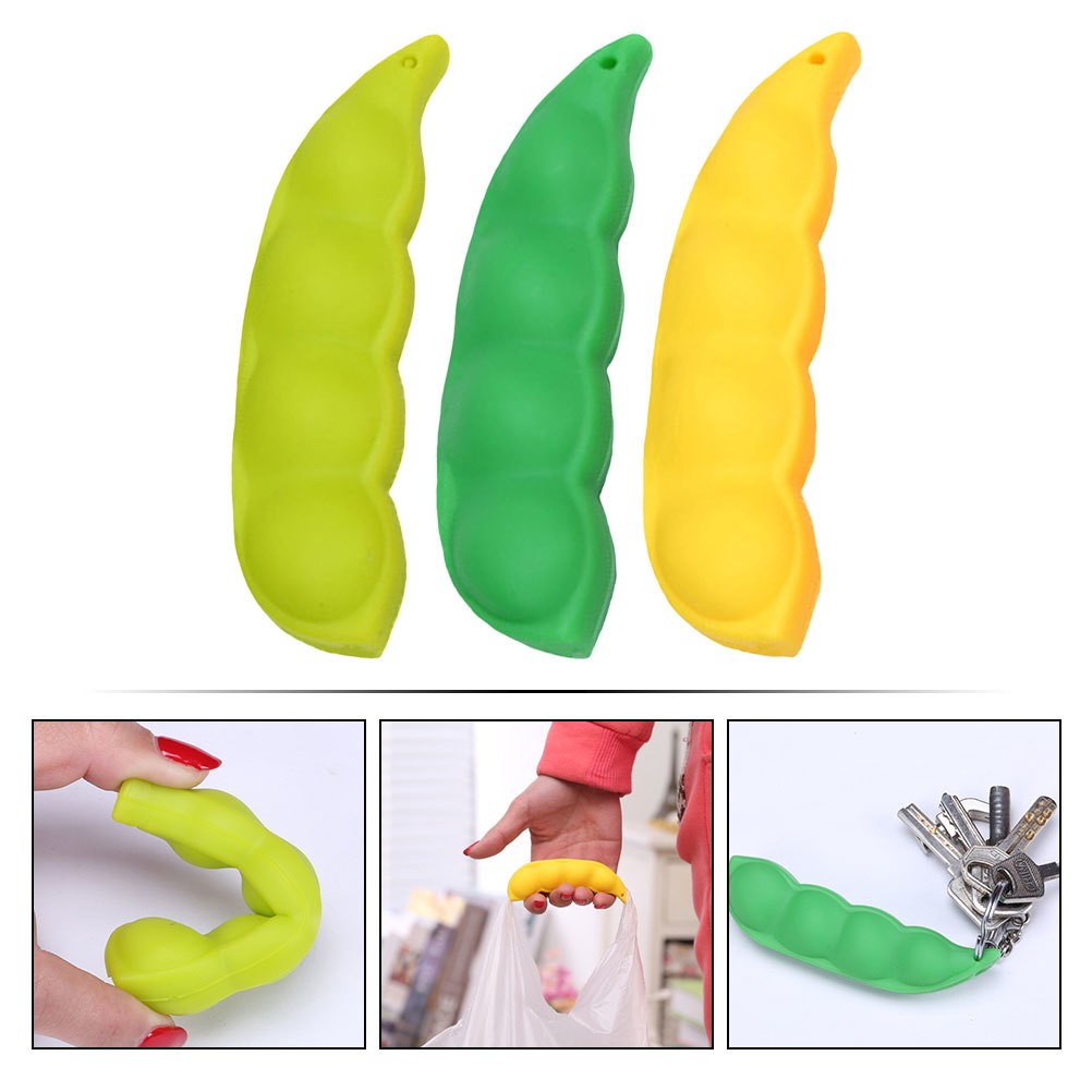 3Pcs Grocery Bag Handle Comfortable Portable Silicone Shopping Bag Carrying Tool