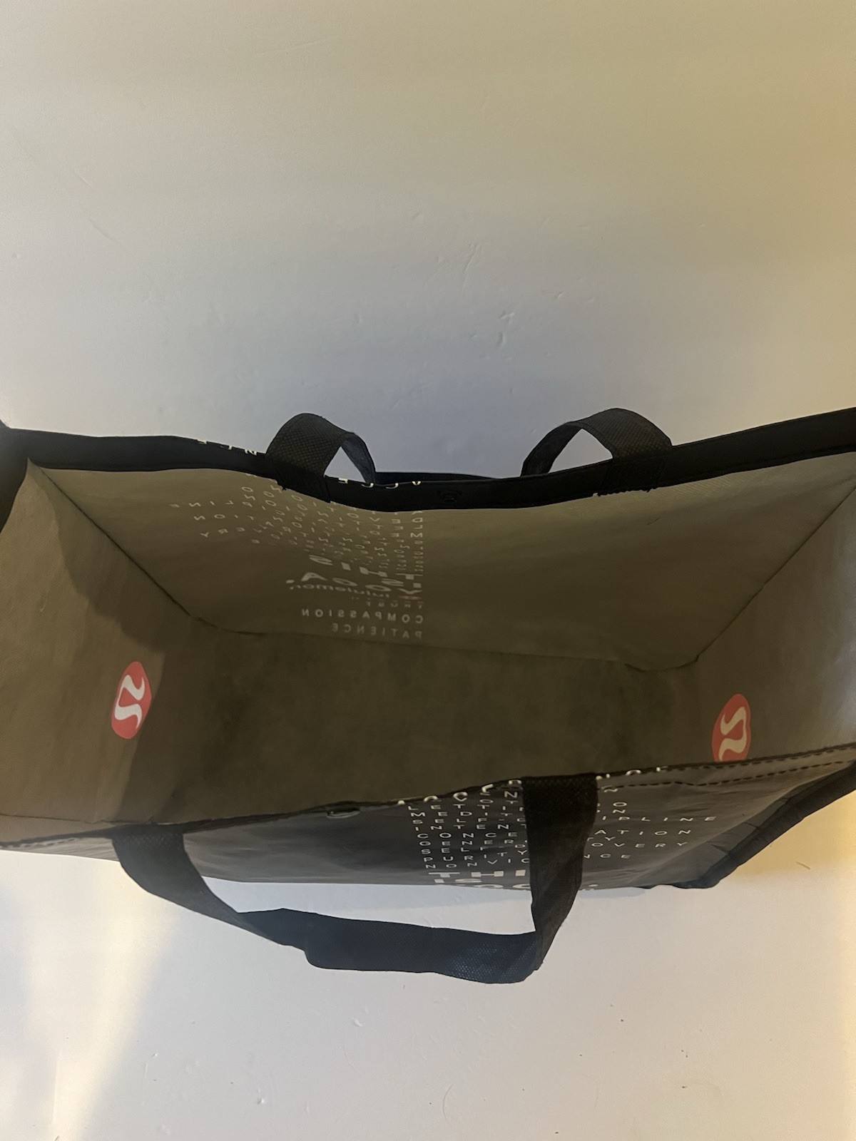 2 Lululemon Bag Snap button Closure Reusable Tote Shopping Bag Large and Small