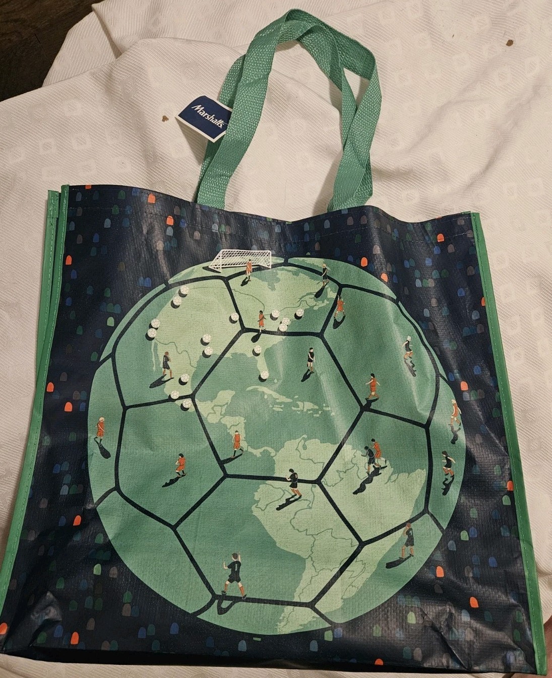 FIFA Soccer World Cup Marshalls Reusable Tote Bag~19”X 17” X 8, New NWT