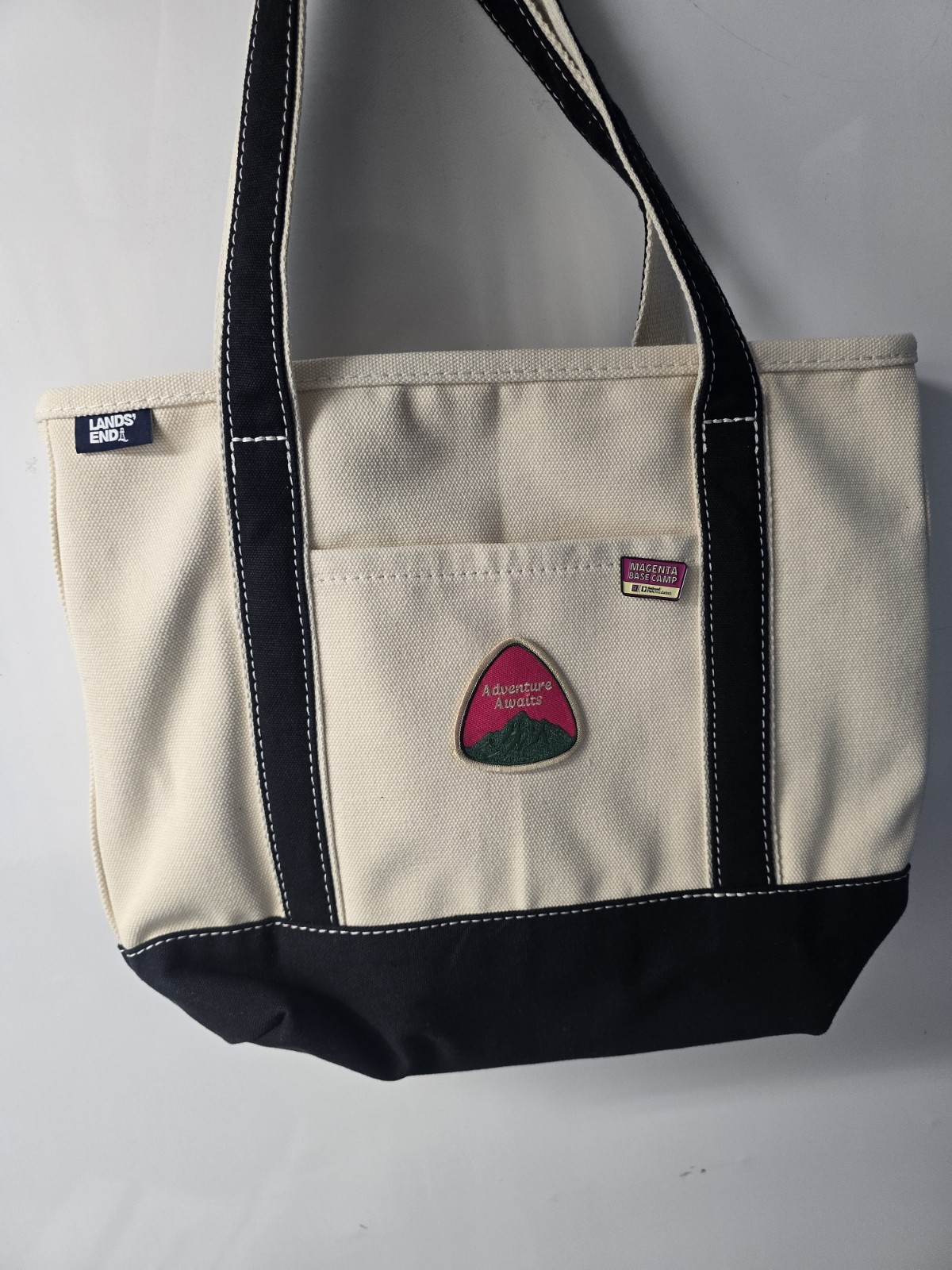 Lands’ End T-Mobile Limited Edition Magenta Black Tote Adventure Awaits