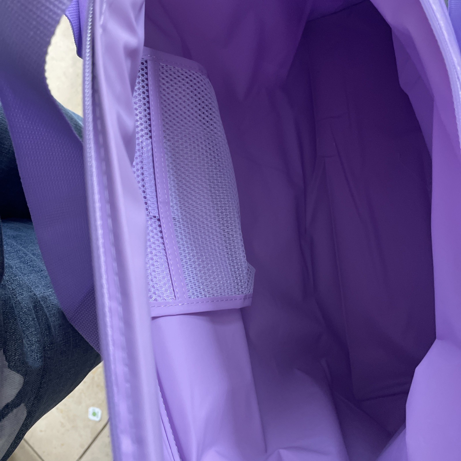 💜Trader Joe’s Purple Rain Tote Cooler Bag Periwinkle Lavender