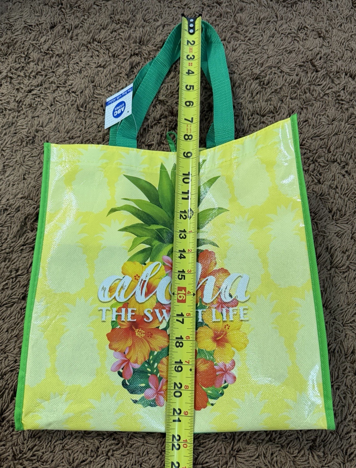 NWT Hawaiian “Aloha The Sweet Life” Reusable Shopping Reusable Shopping Tote