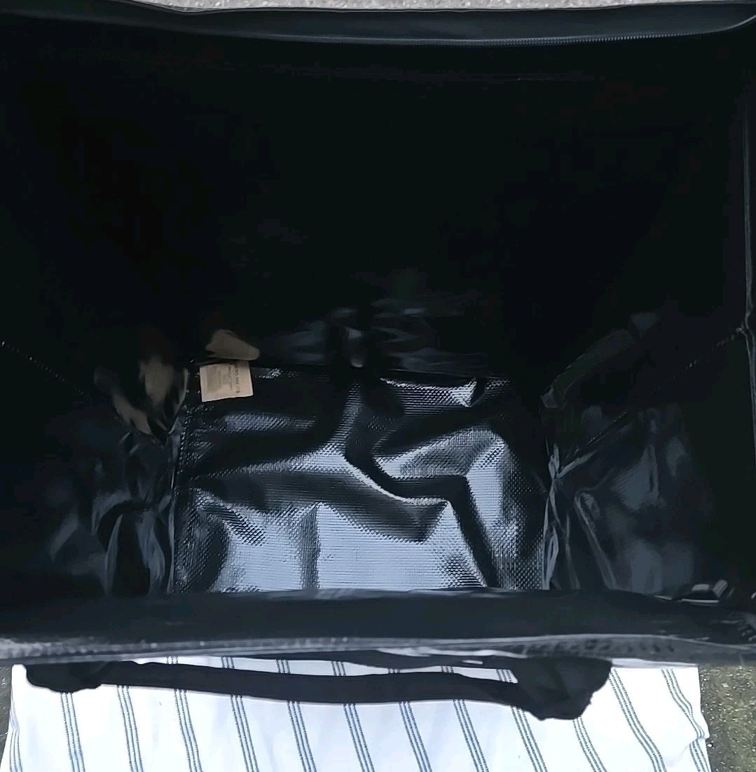 Clevermade Foldable Tote Bag on Wheels Open Box 18 x 14 x 24 Holds 75 Pounds OB