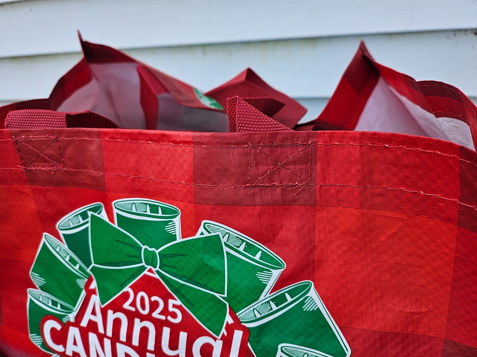 Bath & Body Works 2025 Annual CANDLE DAY REUSABLE TOTE Shopping Bag, Red |