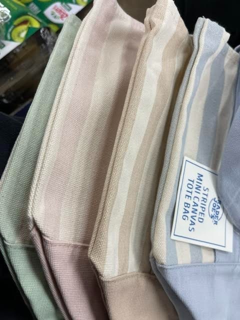 Trader Joe’s Mini Striped Summer Canvas Tote Bag June 2026 FREE SHIPPING