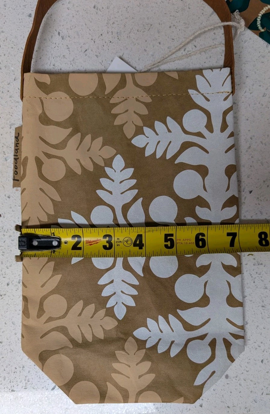 Foodland Hawaii Hawaiian Floral Reusable Wine Paper Tote Bag -Set of 3