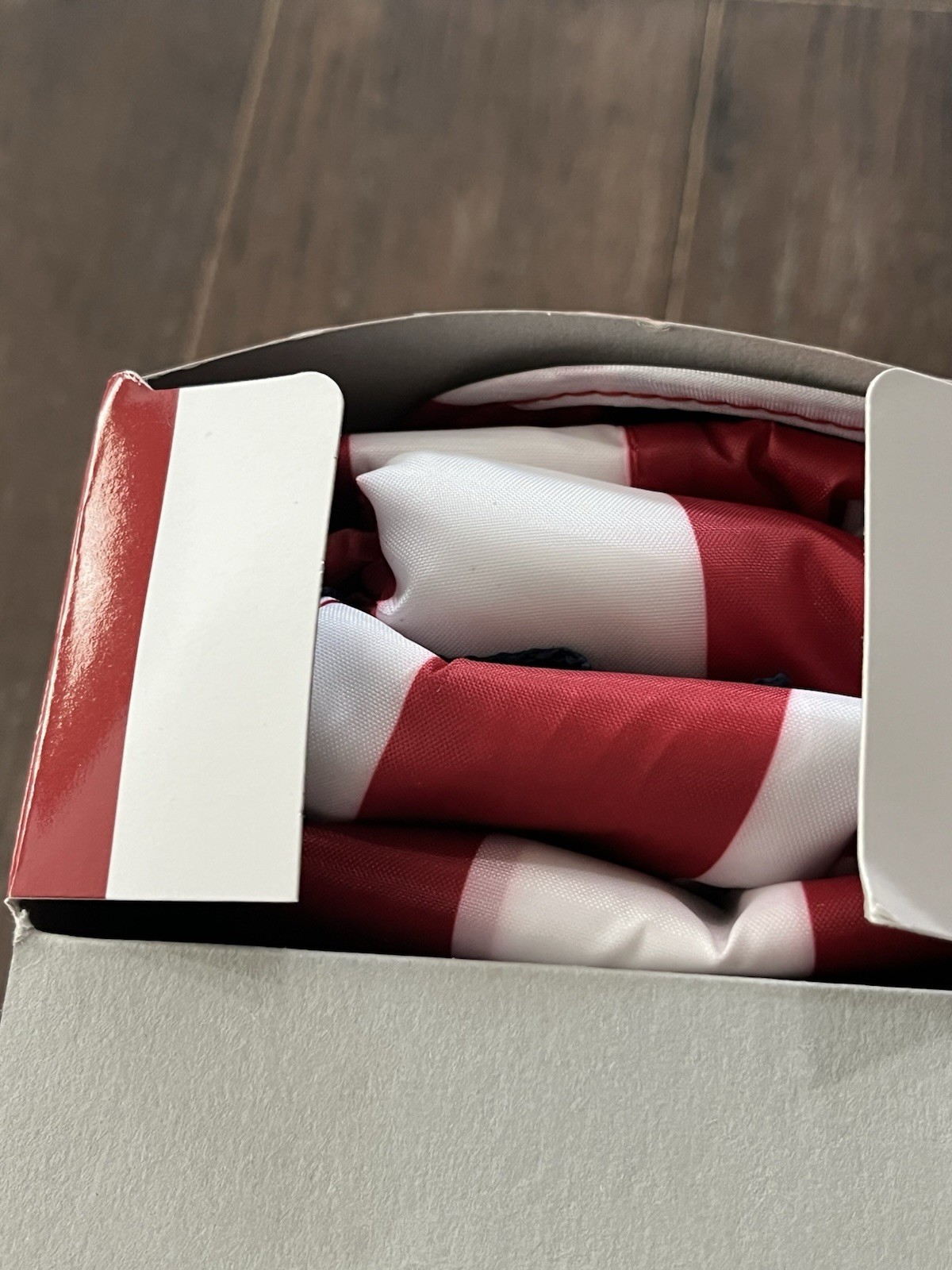 California Innovations Insulated Market Tote Red & White 17×6.25×15″ NIB