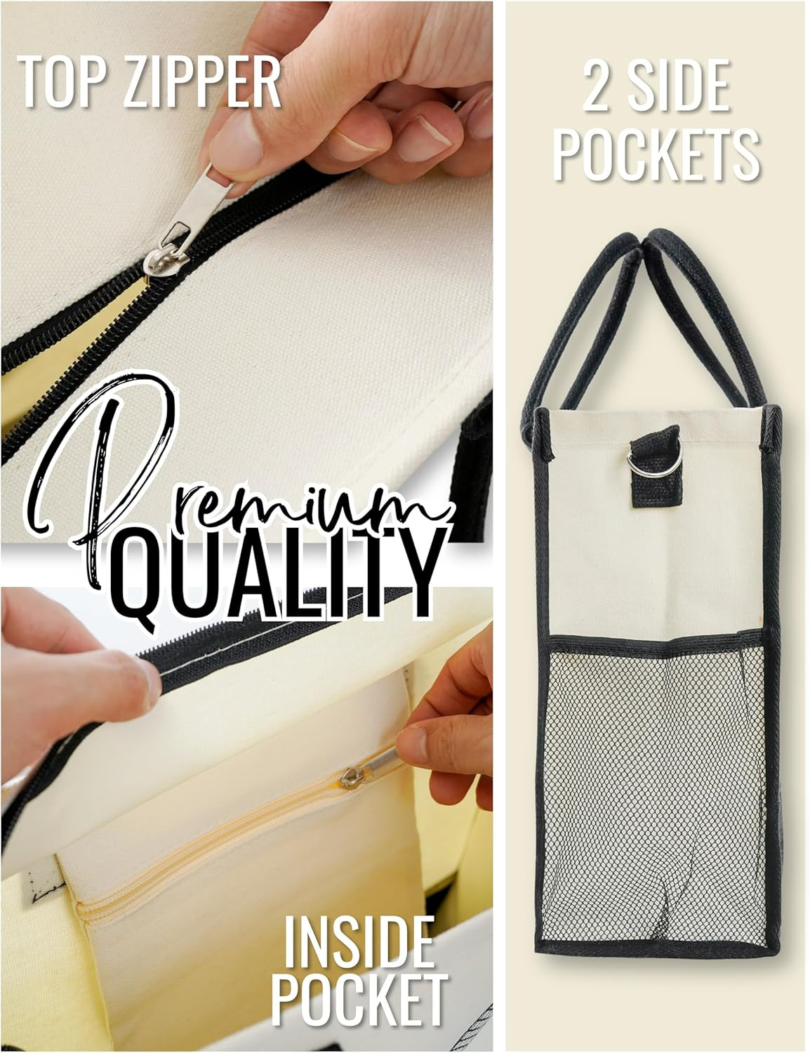 Retirement Gifts for Women, Retirement Tote Bag with Top Zipper Closure and Shou