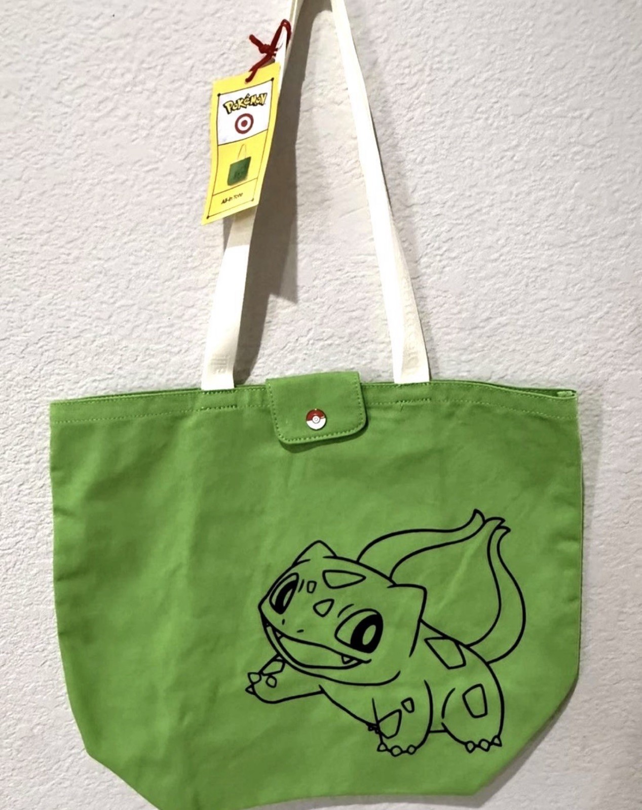 Pokémon Bulbasaur Green Canvas Large Tote Pokemon x Target 30th Anniversary