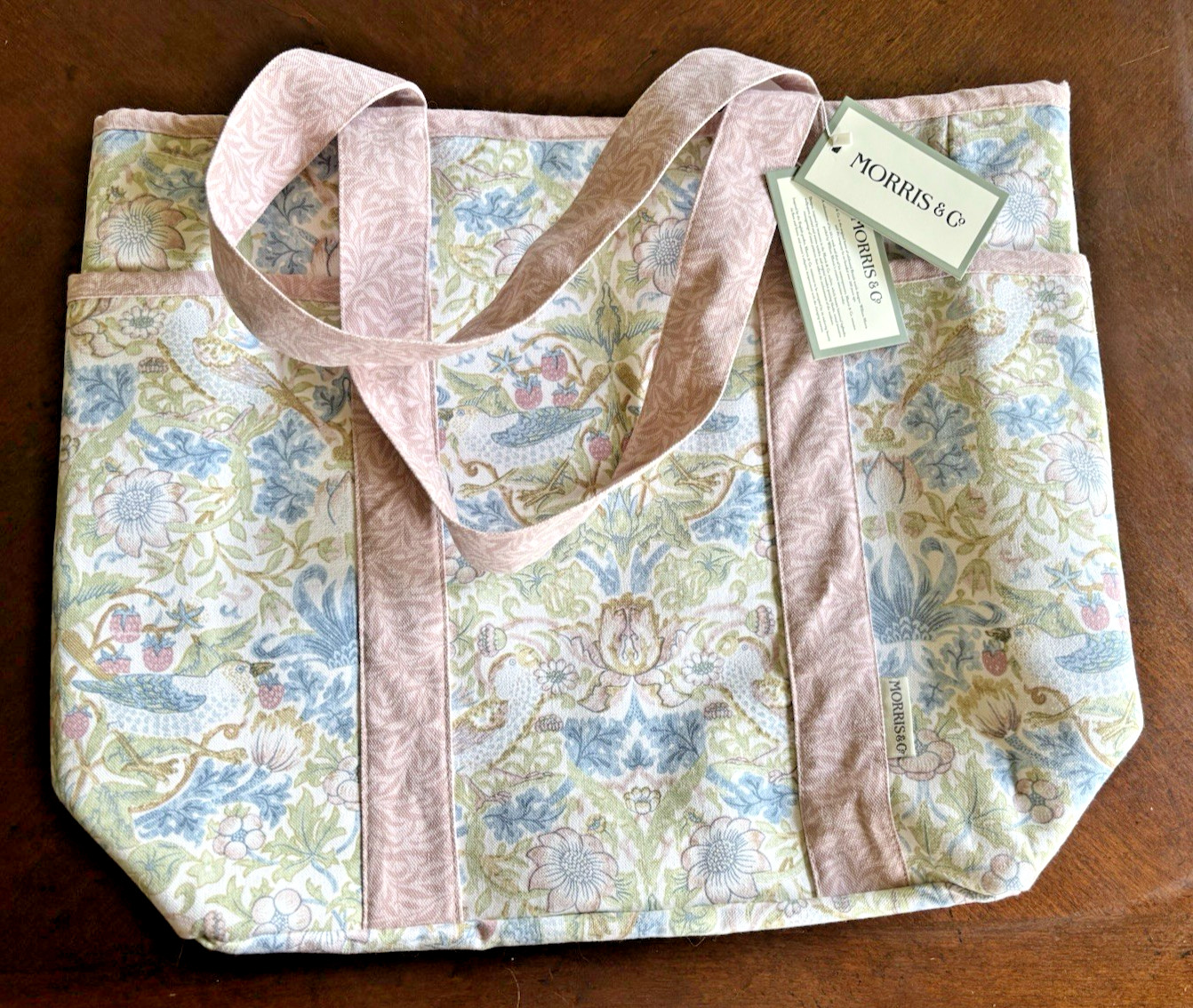 Morris & Co William Morris STRAWBERRY THIEF Large Tote Beach Shopper Diaper Bag