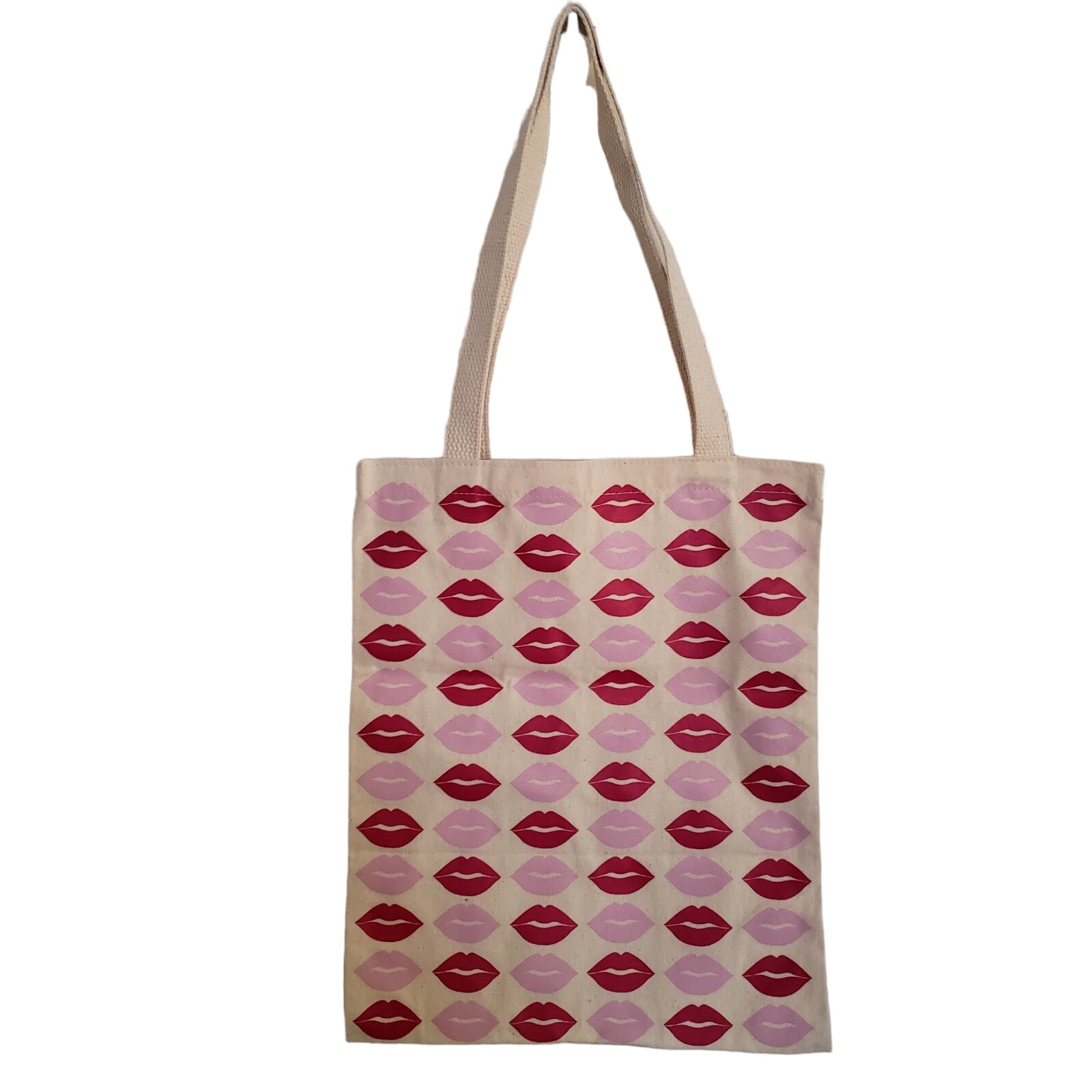 Bare Minerals Fun Lip Graphic Logo Reusable Canvas Tote Bag