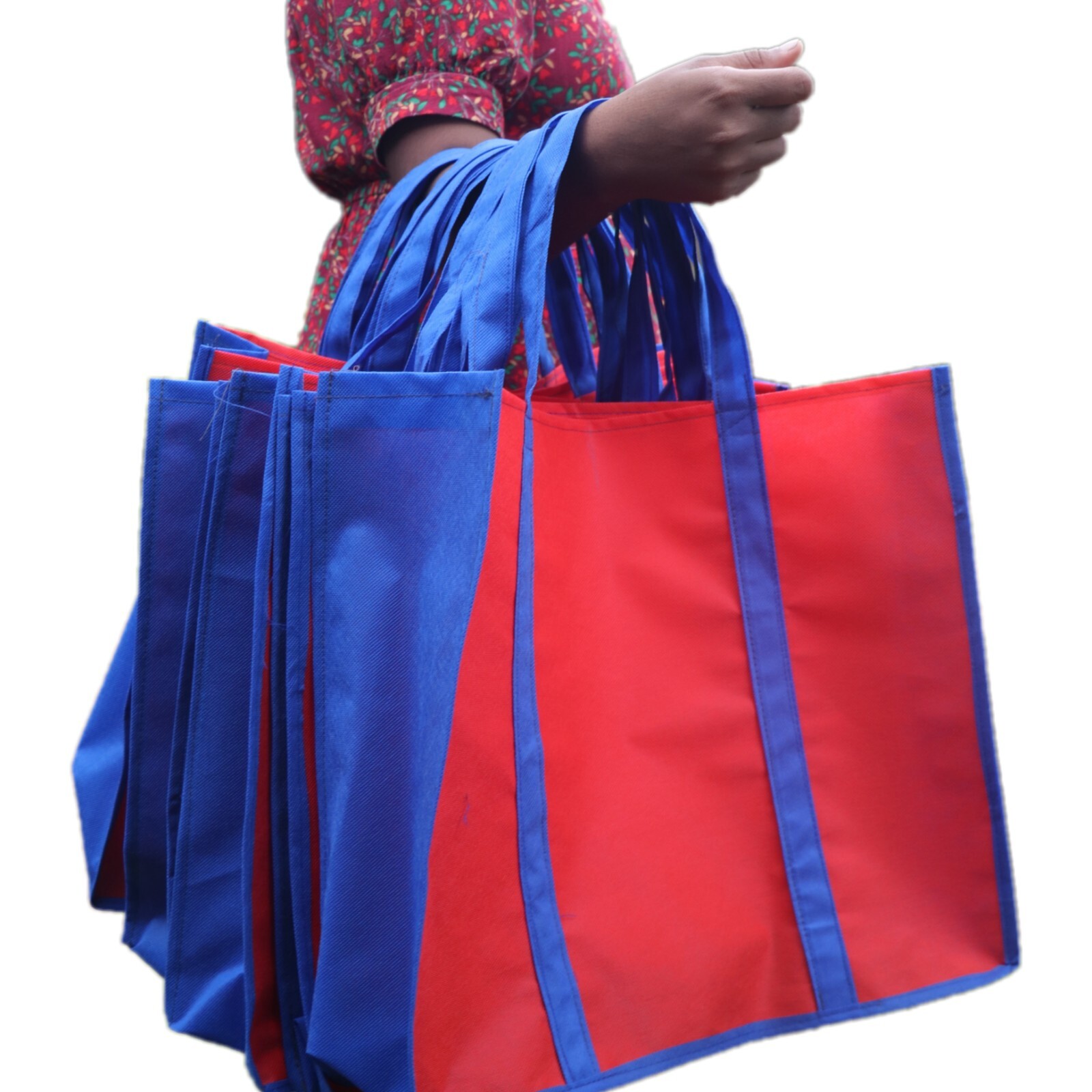 Reusable Grocery shopping tote bag,Eco friendly 15×18×6in Heavy duty