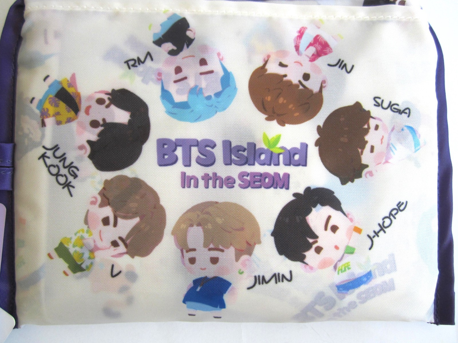BT21 BTS Island Reusable Shopping Bag Korean Boy Band Singer Band NEW