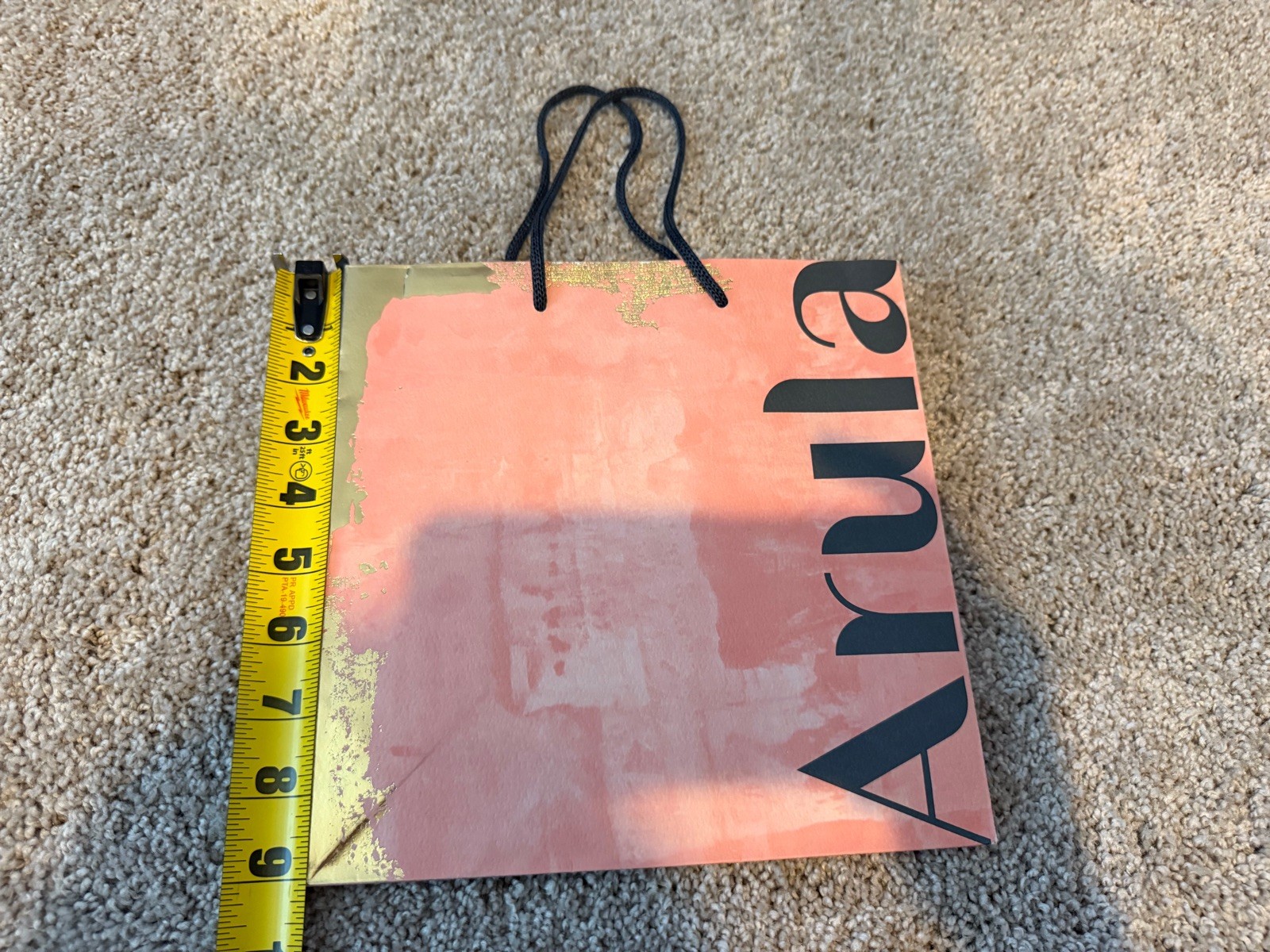 Brighton Paper Gift shopping tote Bag 9 X 9 EUC