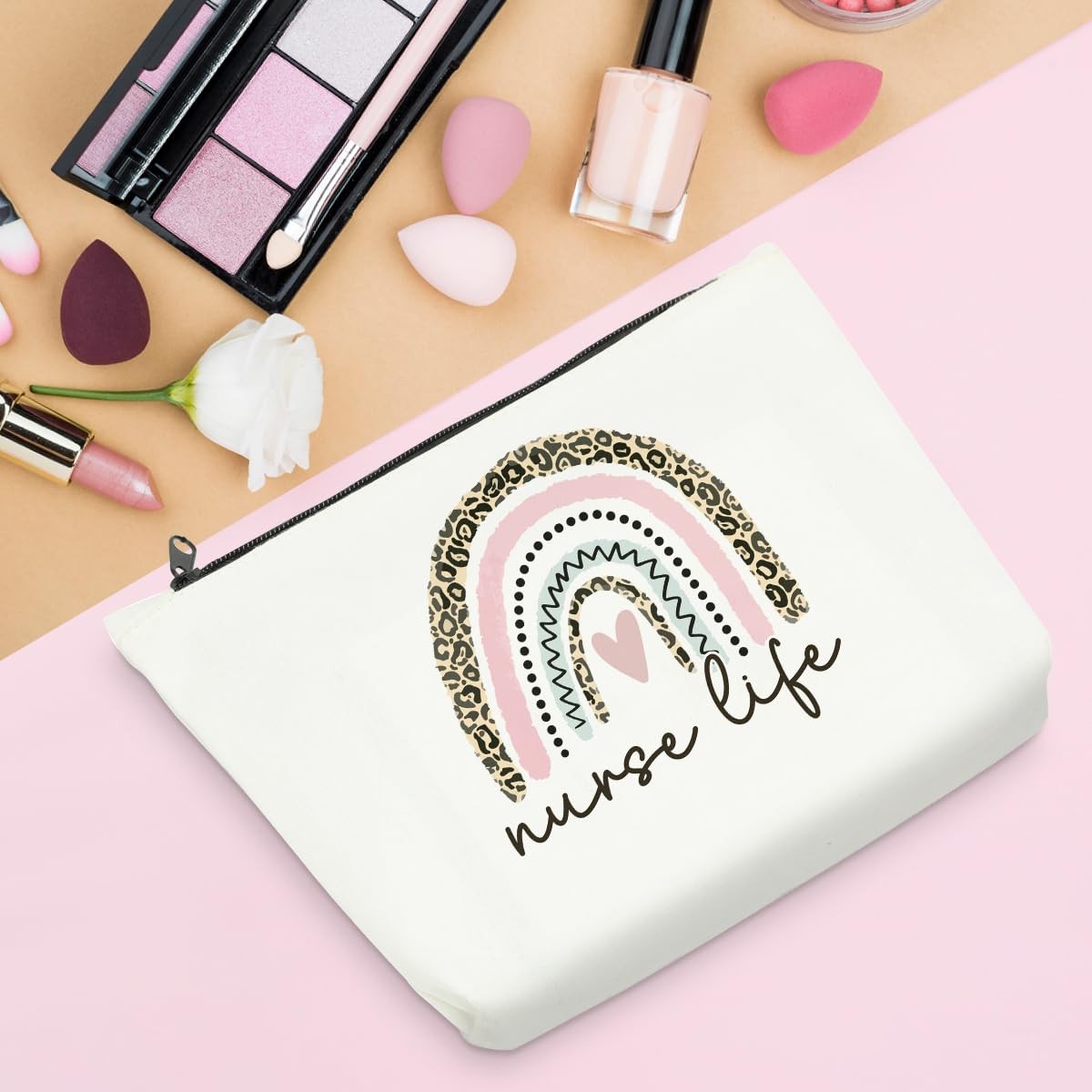 Sldpngo Nurse Makeup Bag, Funny Nursing Gifts for 10*7.5*2 inch, Tassel