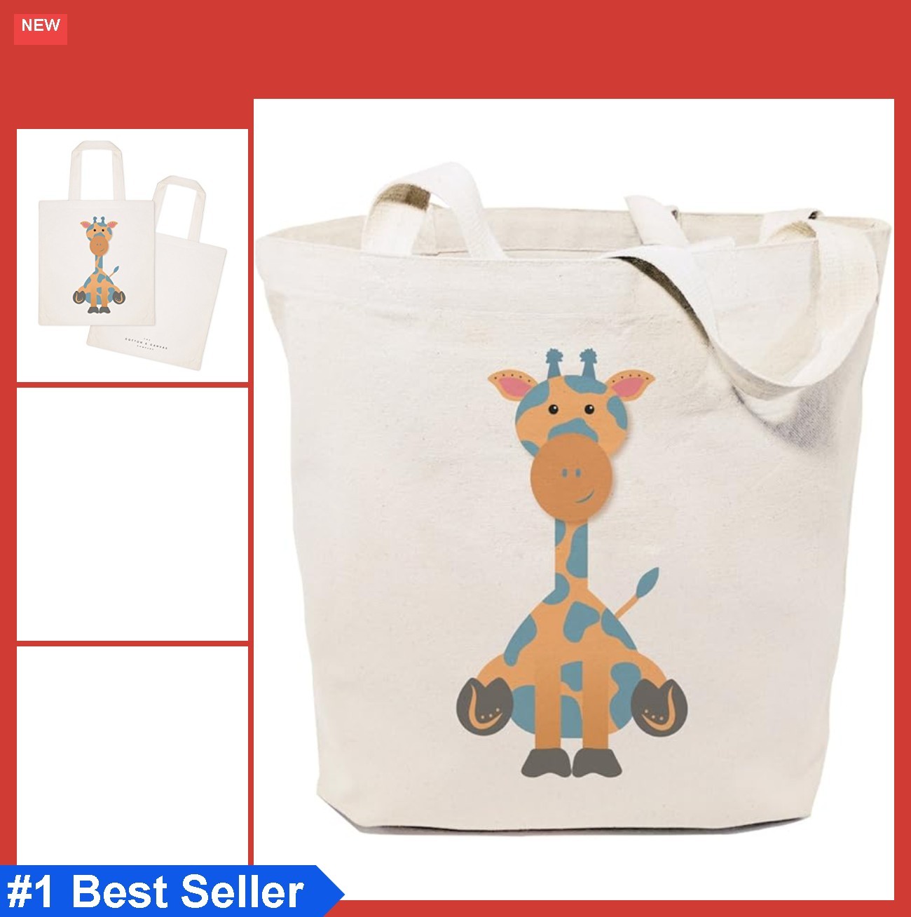 Canvas Tote Bag Heavy Duty 15×16 Inches Eco Friendly Reusable Shopping Beach