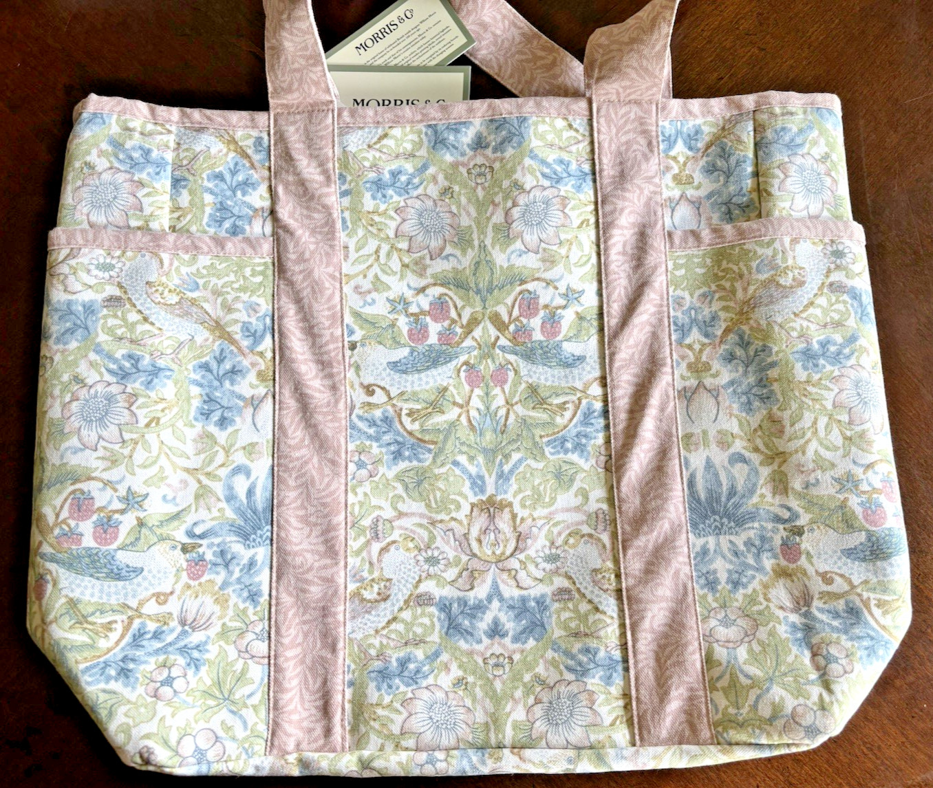 Morris & Co William Morris STRAWBERRY THIEF Large Tote Beach Shopper Diaper Bag