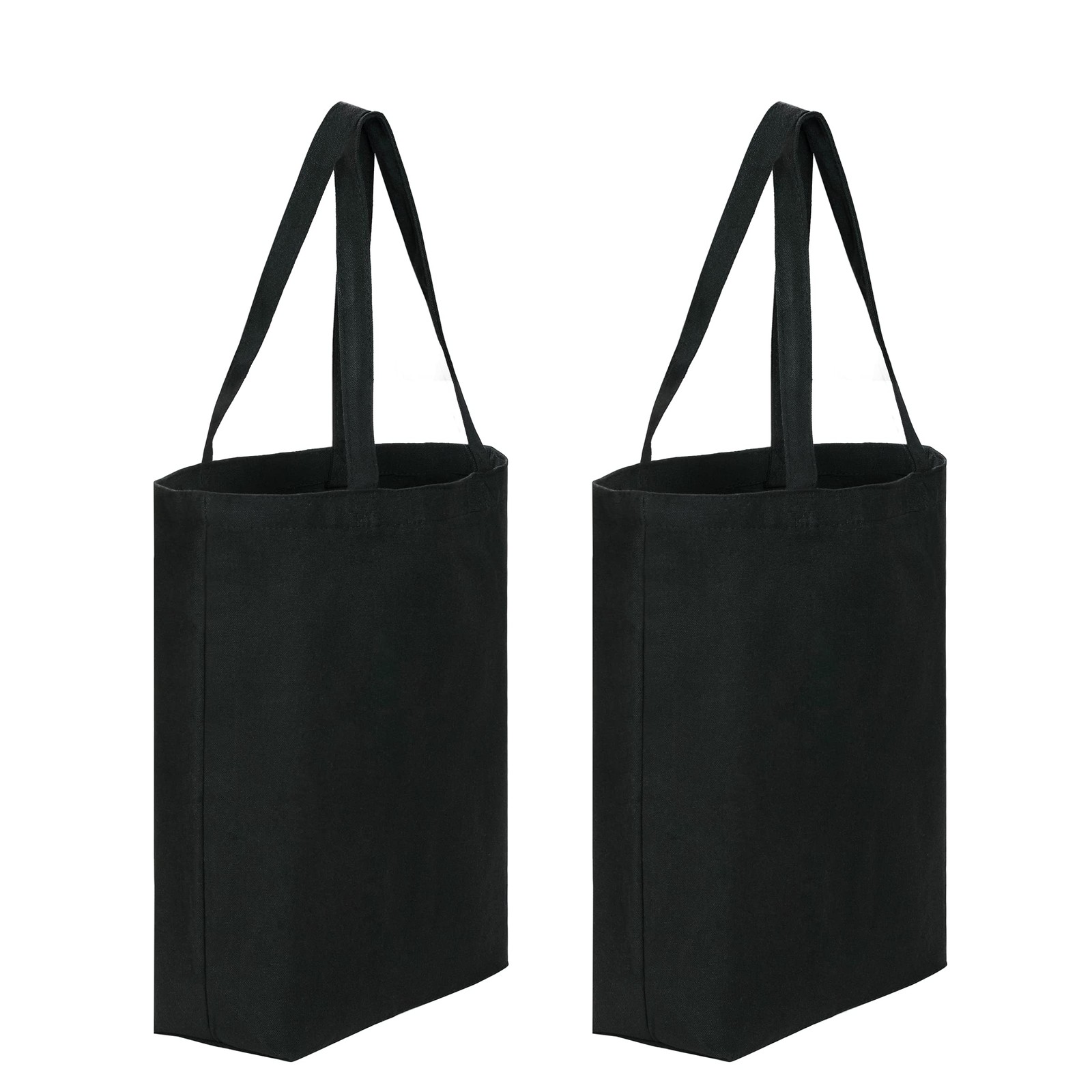 Canvas Tote Bags 2 Pcs Tote Bags Multi-Purpose Reusable Blank Canvas Bags Use…