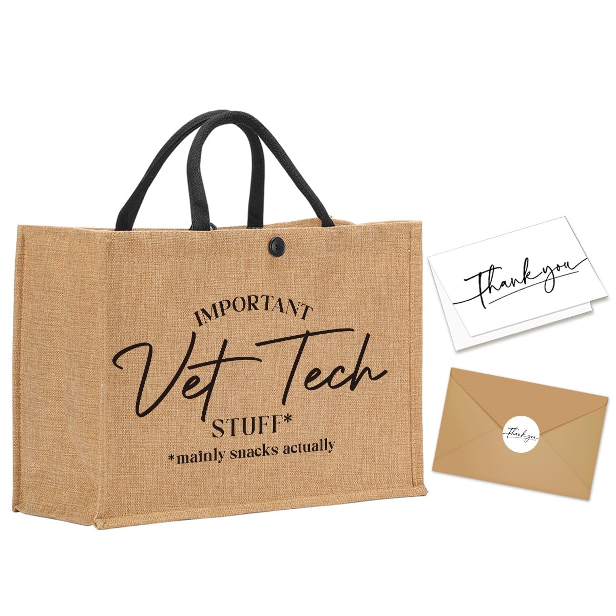 Vet Tech Gifts Vet Tech Tote Bag with Thank You Card Thank You Appreciation G…