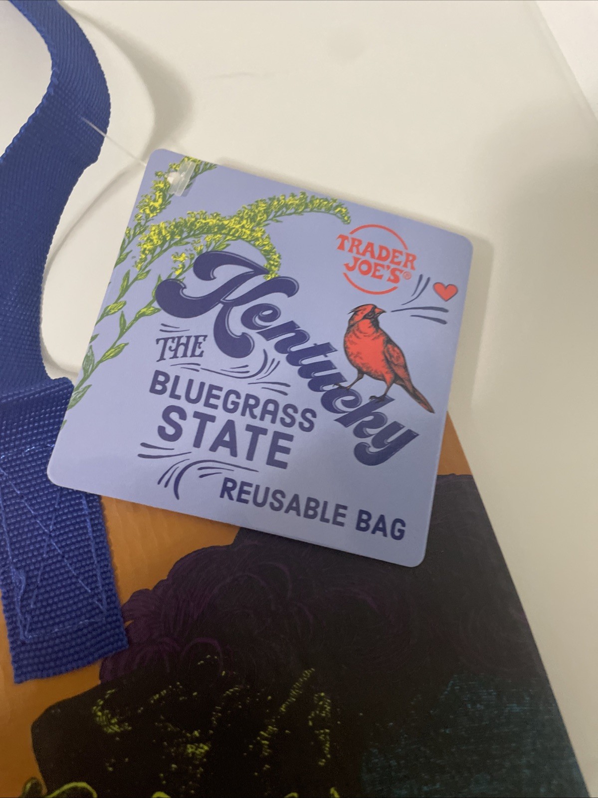Trader Joe’s State bag Kentucky Reusable Grocery Bag NWT