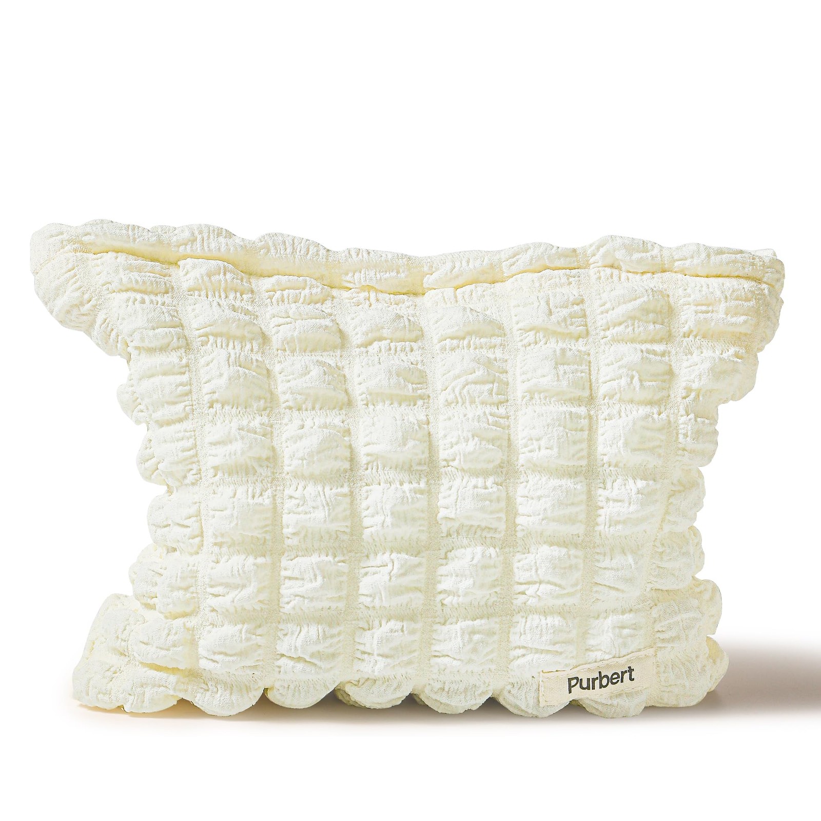 Purbert Makeup Bag, Bubble Cloud Travel Cosmetic Bag Organizer, Off-white