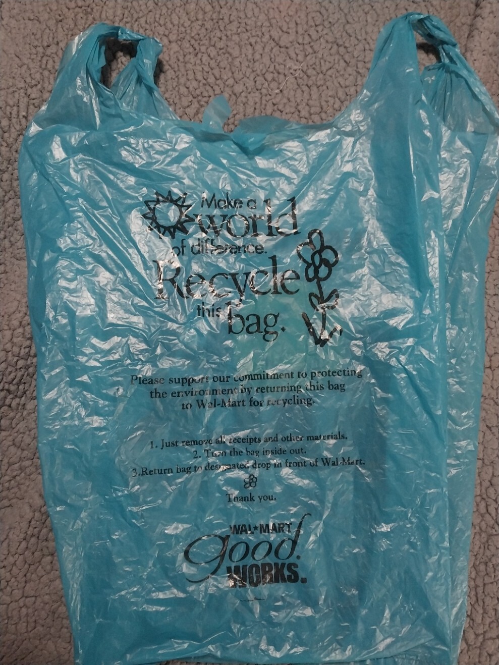 2001 Vintage Walmart Grocery Shopping Bags In Great Condition 3 Total