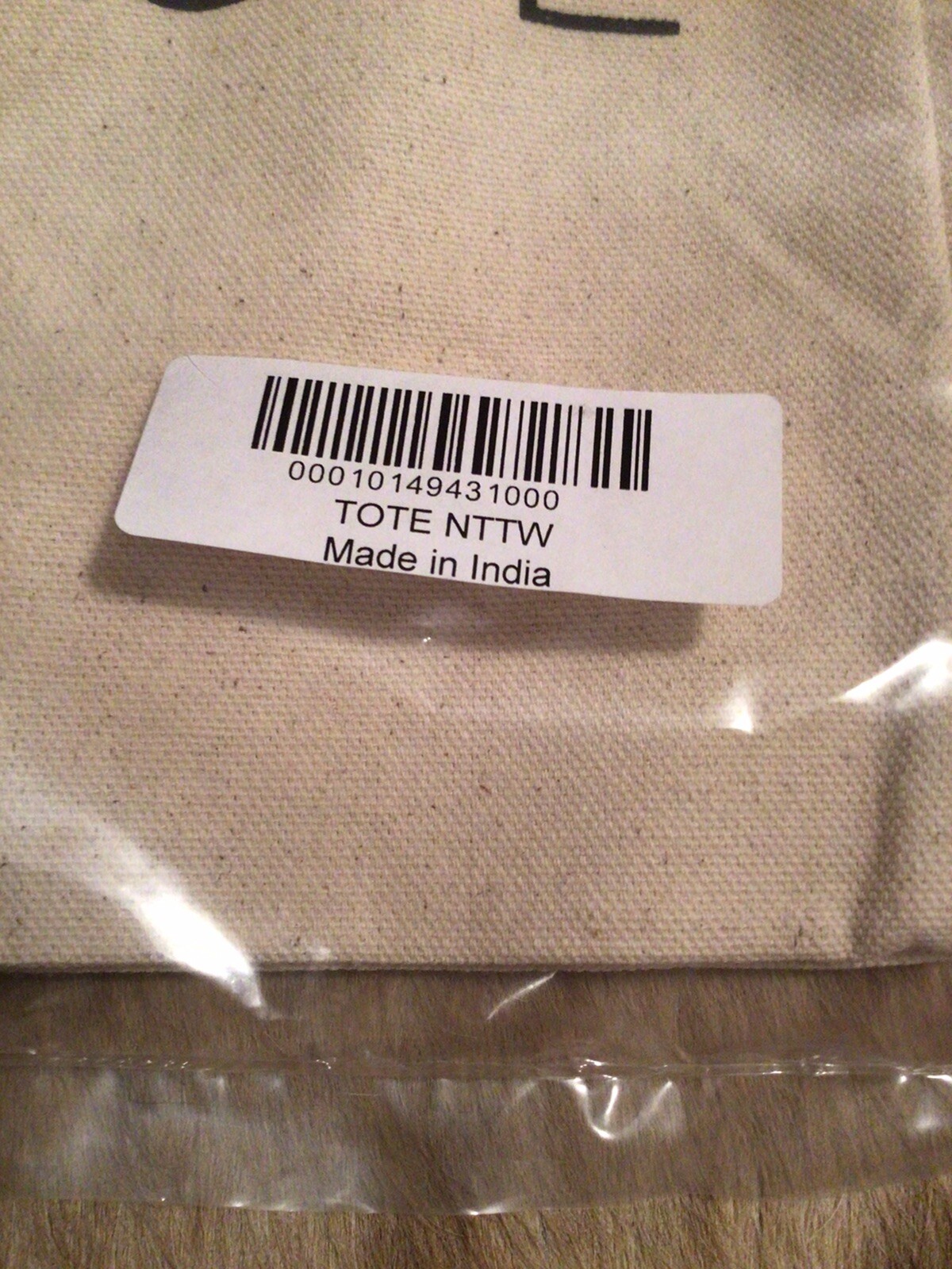 TUPPERWARE Canvas “NO TIME TO WASTE” Tote Bag Brand New Reusable NEW IN PACKAGE