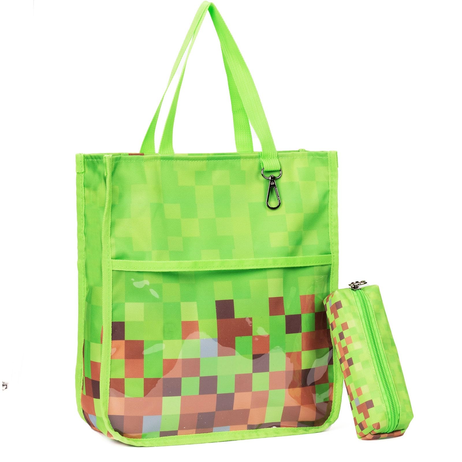 Cute Tote Bags for Boys Girls Ages 4-16,Handbags with Pencil Case, Book Tote …