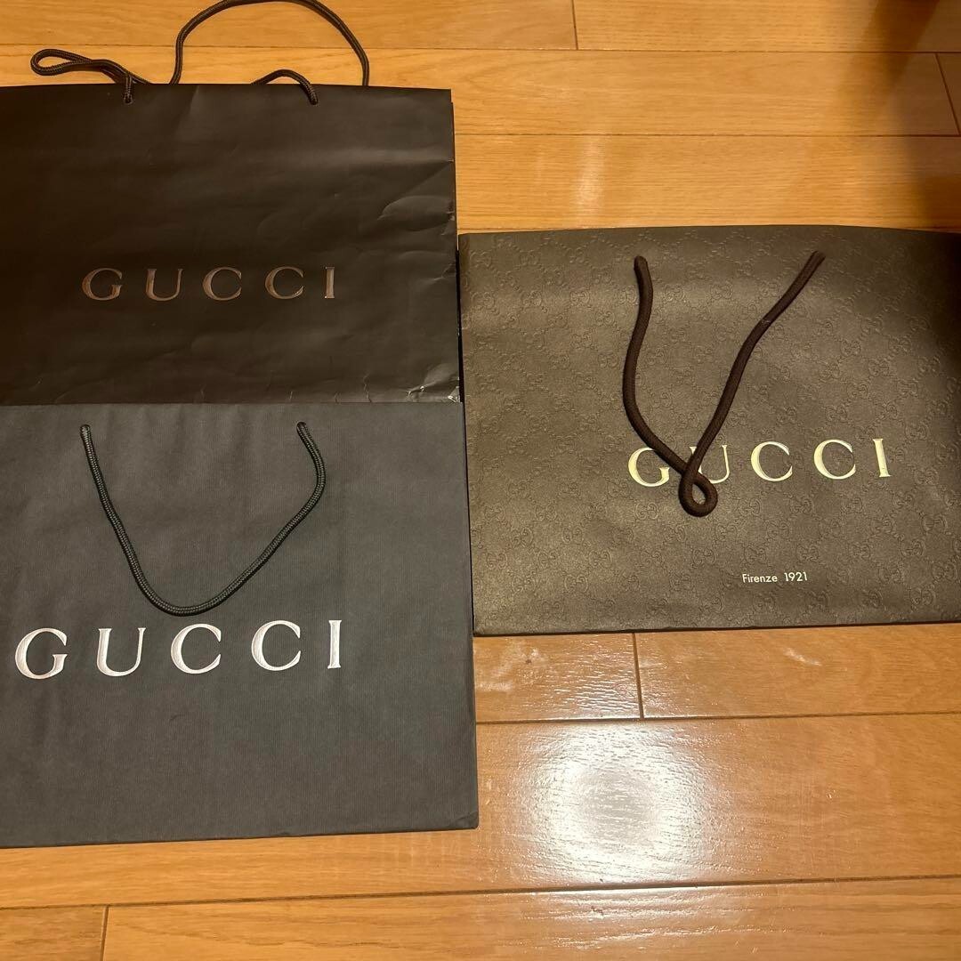 Set of 12- Authentic GUCCI Multi-colored Shopping Paper GiftTote Bags Large size