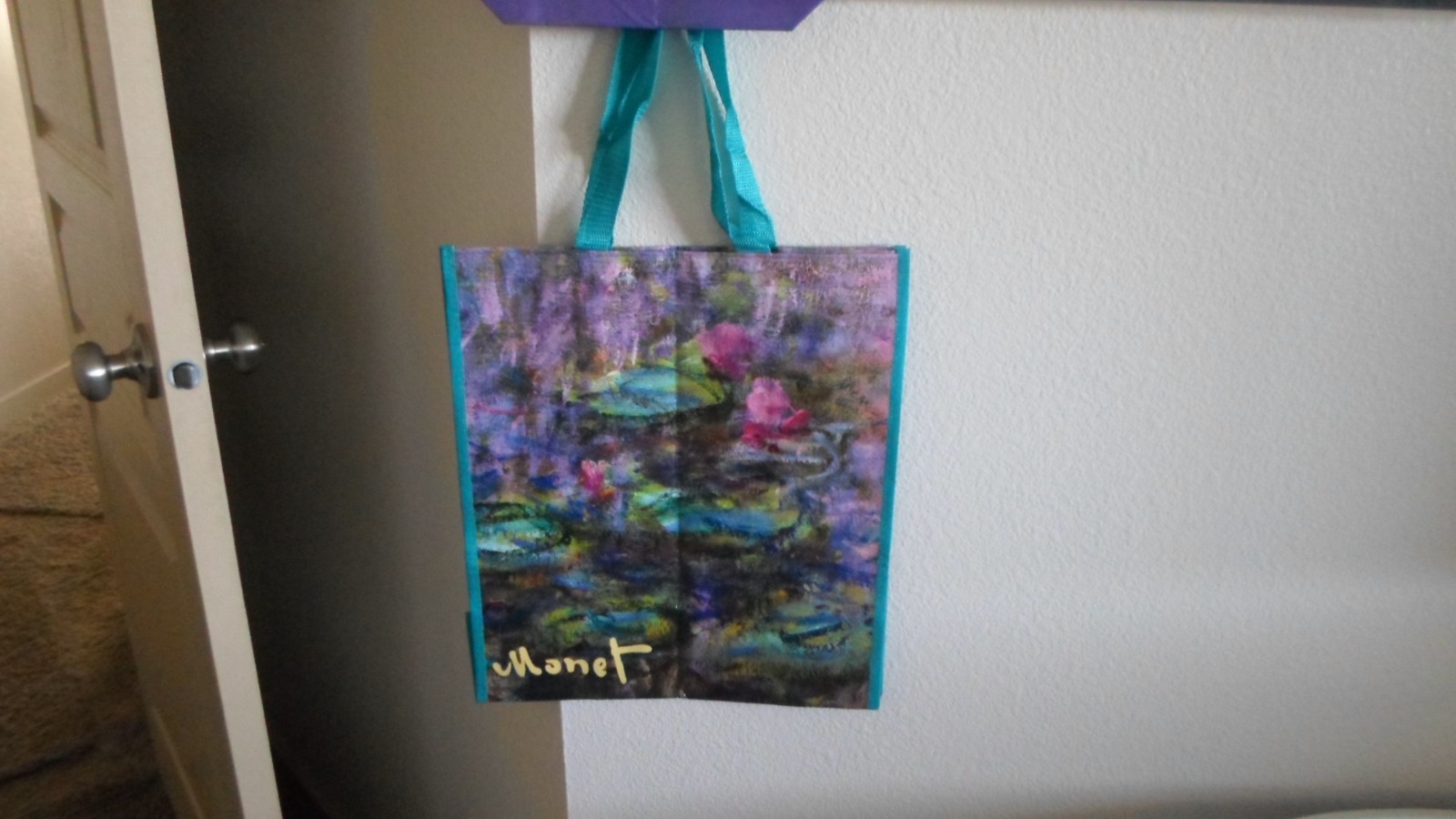 reuseable shopping bags-3 different monet-butterflies2-18×14&1-16×14