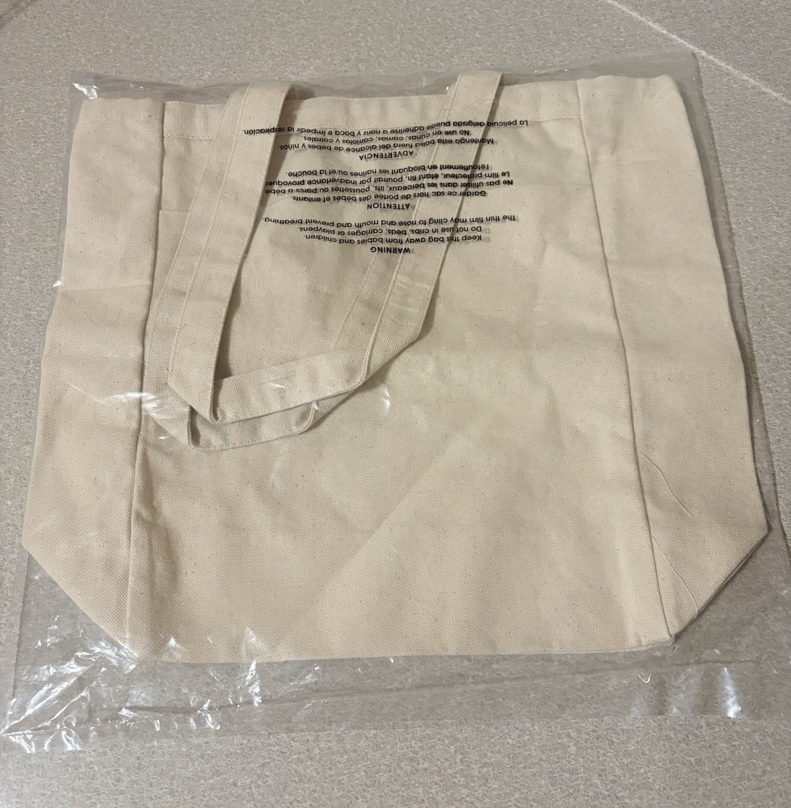 Tupperware NO TIME TO WASTE Canvas Tote Shopping Reusable Bag New with Handles