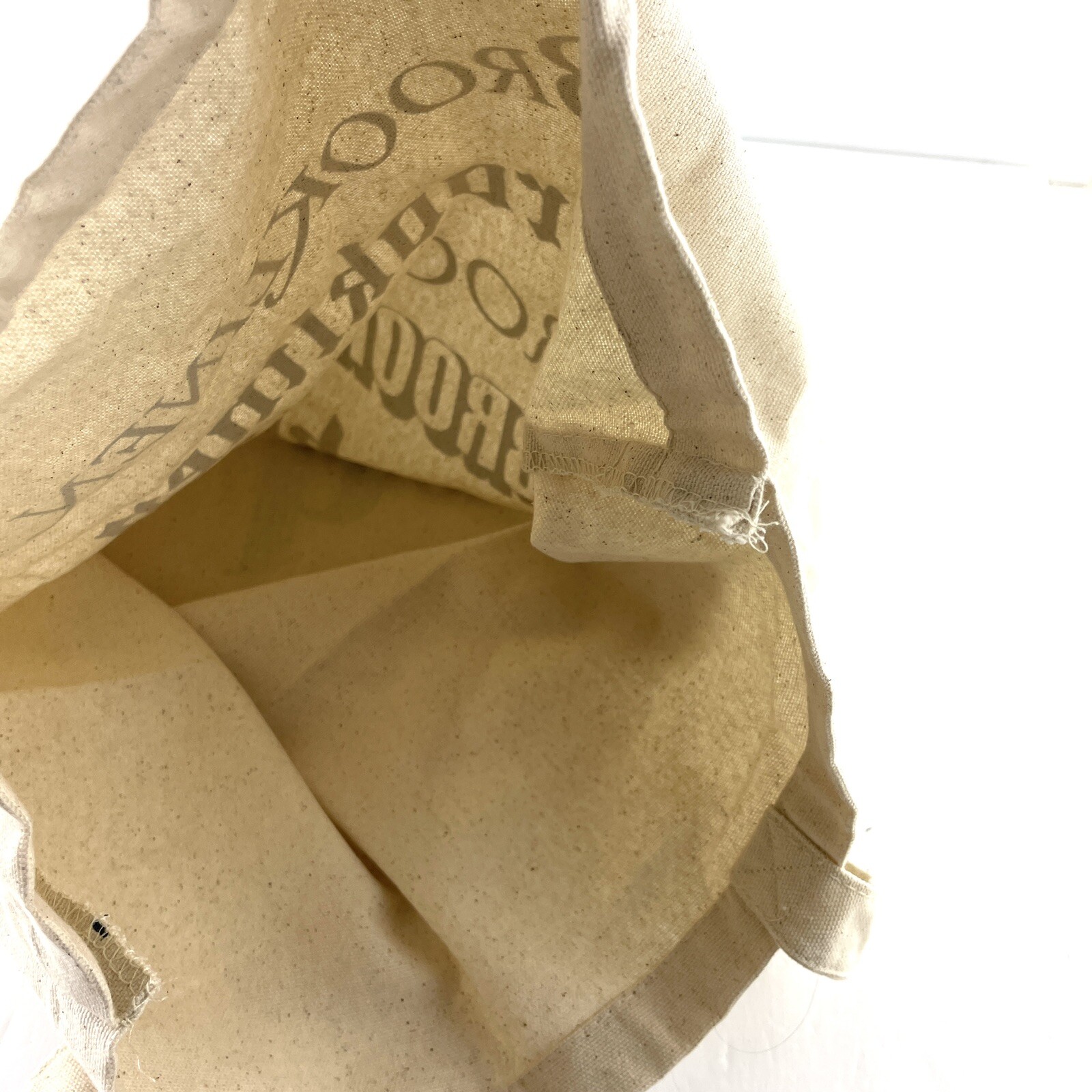 Brooklinen Reusable Canvas Tote 100% Cotton 15.5 x 14.75