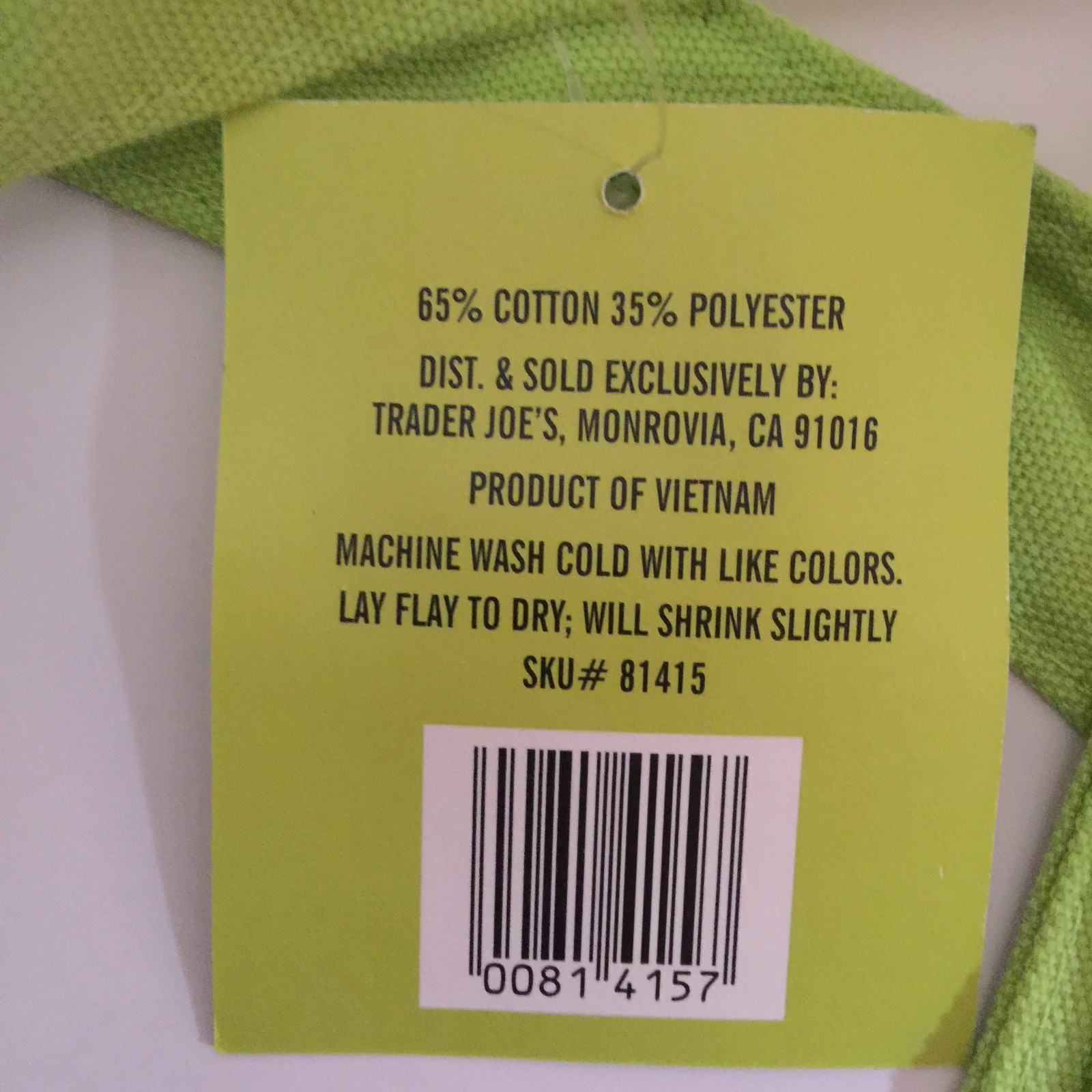 Trader Joe’s Mini Canvas Tote Bag With METAL SNAP FASTENER Halloween & Grocery