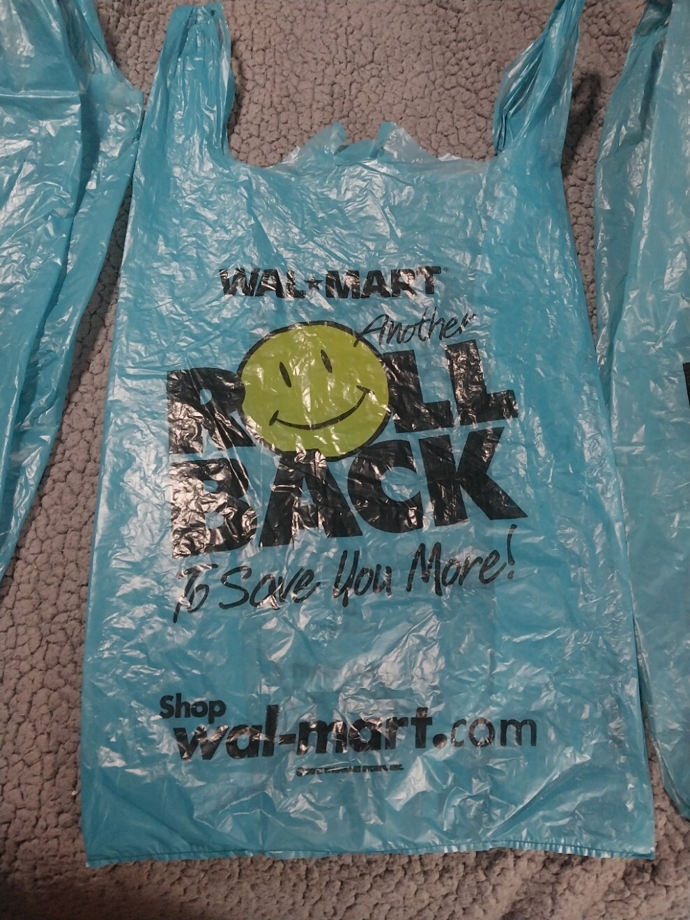 2001 Vintage Walmart Grocery Shopping Bags In Great Condition 3 Total