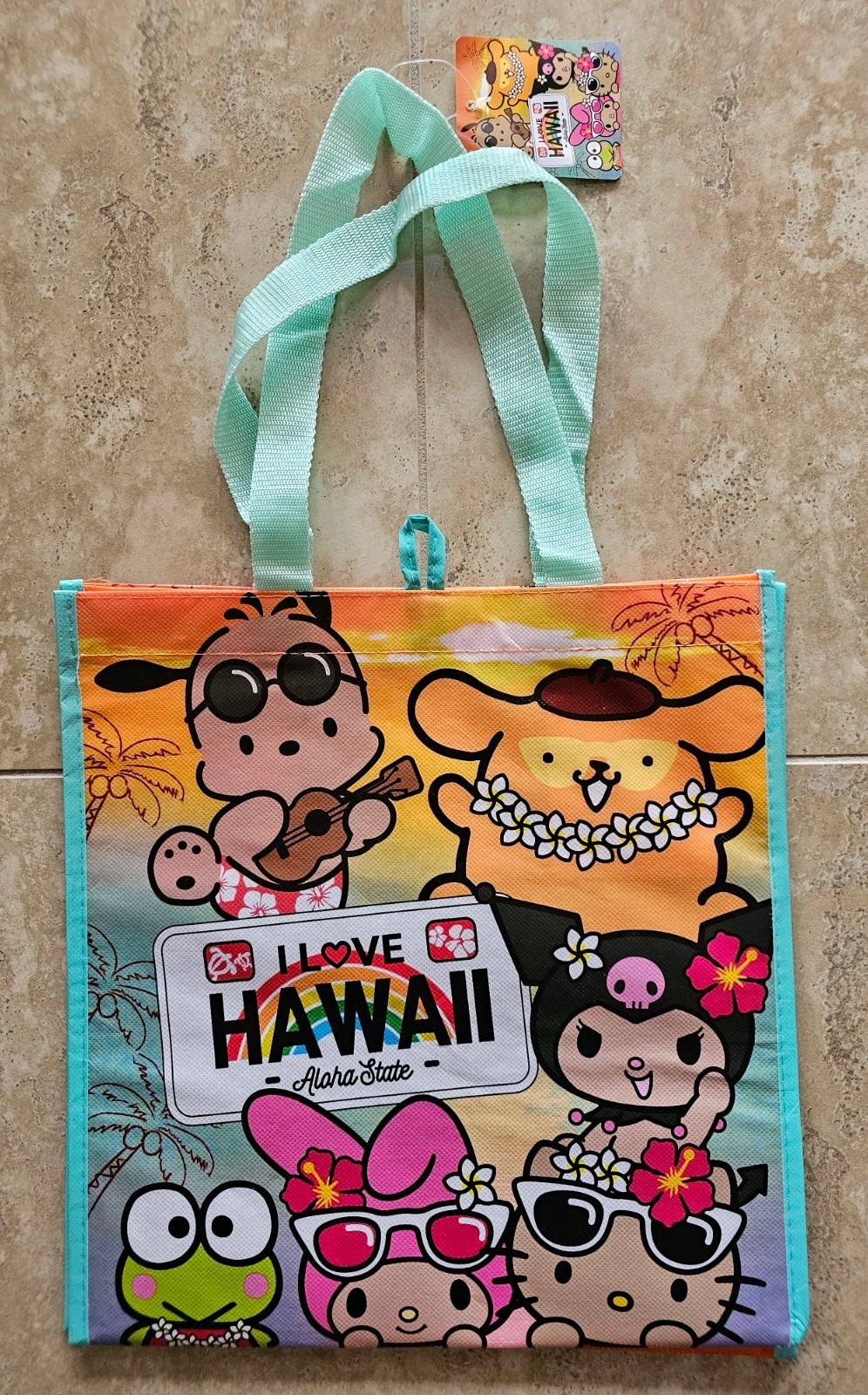 HAWAII Hello Kitty & Friends, Kuromi NWT Reusable Shopping Tote Bags Lot-of-4