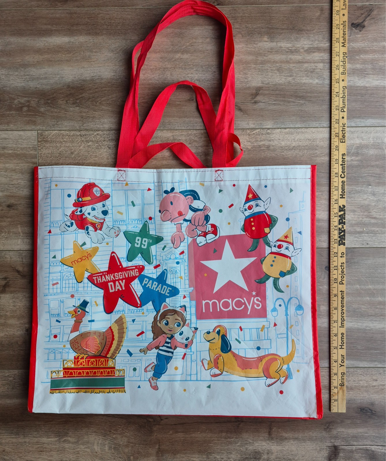 Macy’s 99th Thanksgiving Day Parade 2025 Tote Reusable Shopping Bag Snoopy Bluey