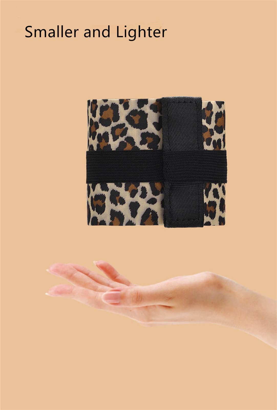 Portable Foldable Shopping Bag Multipurpose Travel Shoulder Bag Leopard
