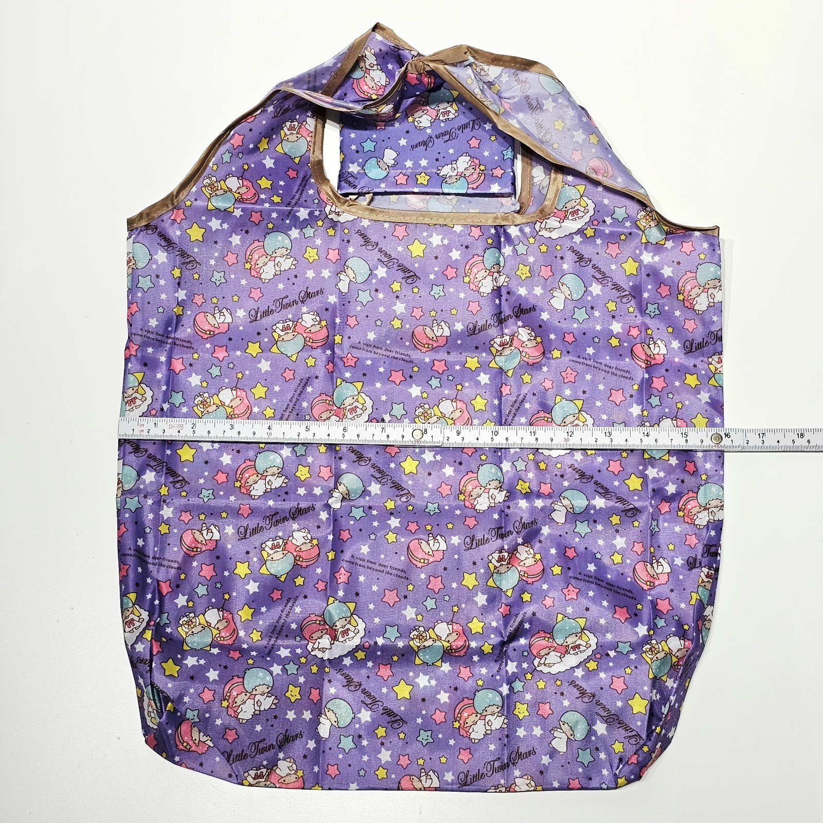 Reusable Folding Shopping My Melody Purple Cartoon Eco Bag Medium Bag Tote