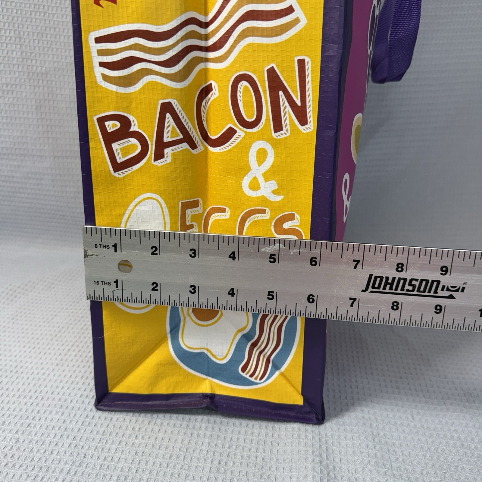 NWT Trader Joe’s PBJ Mac Cheese Souvenir Bag Reusable Shopping Grocery Tote Bag